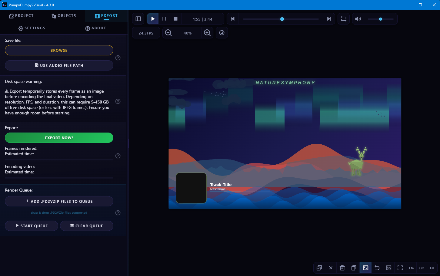 Export for YouTube, TikTok, Instagram